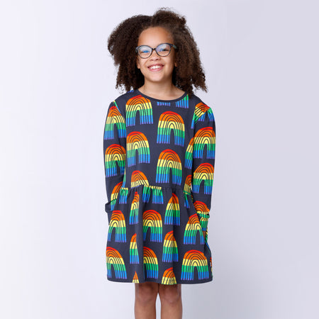 Minti Stripey Rainbow Dress