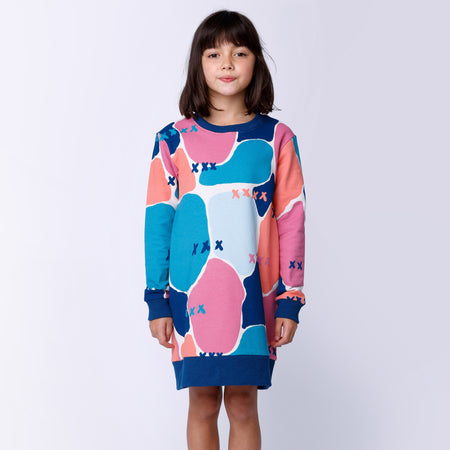 Minti Watercolour Furry Dress