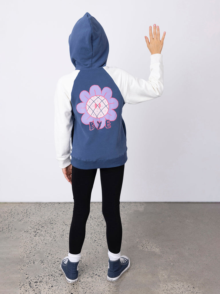 Minti Hello Bye Flower Furry Hood