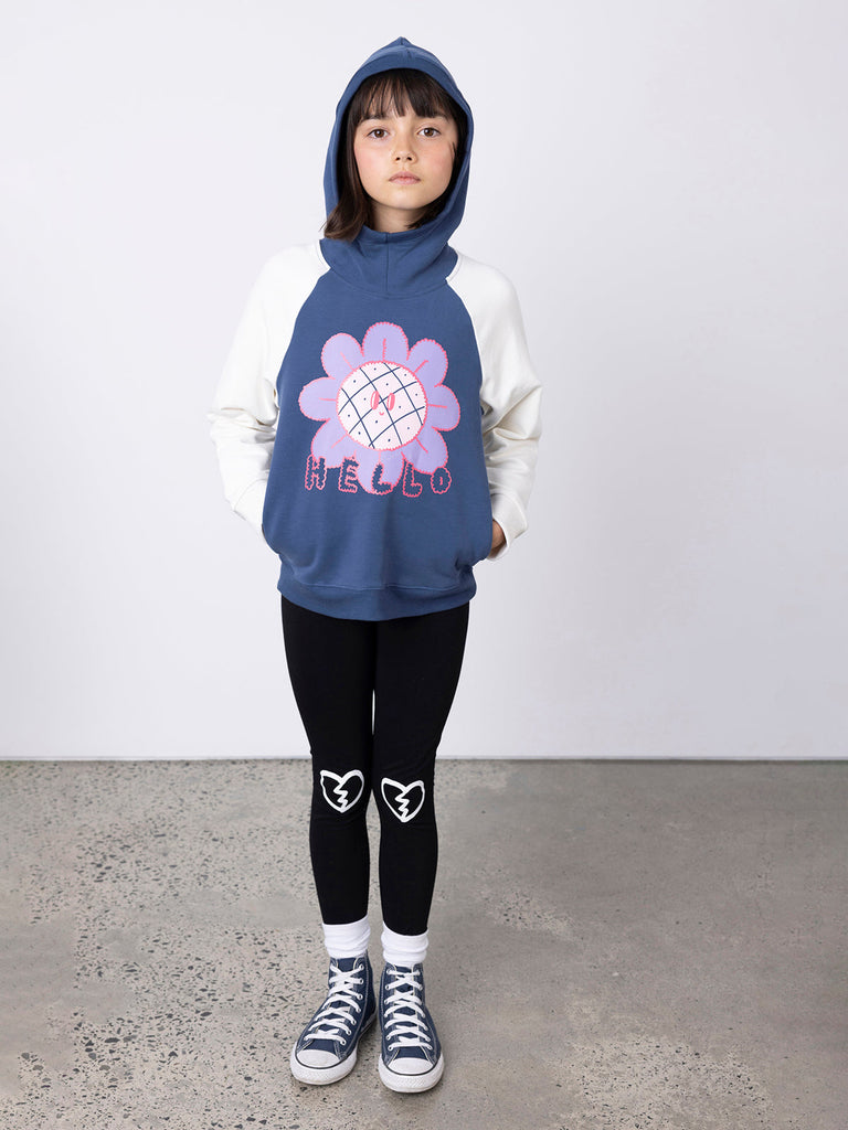 Minti Hello Bye Flower Furry Hood