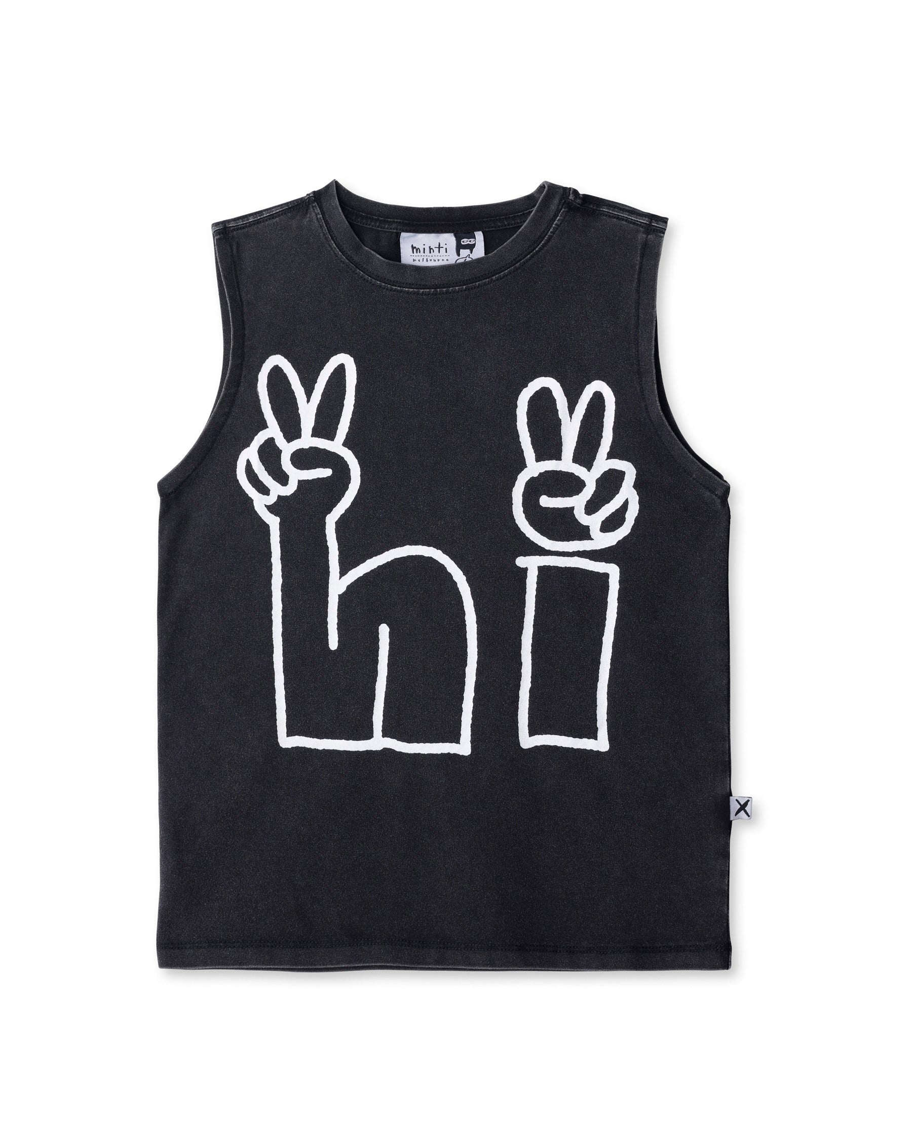 Minti Peace And Hi Sleeveless Tee