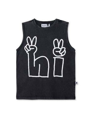 Minti Peace And Hi Sleeveless Tee