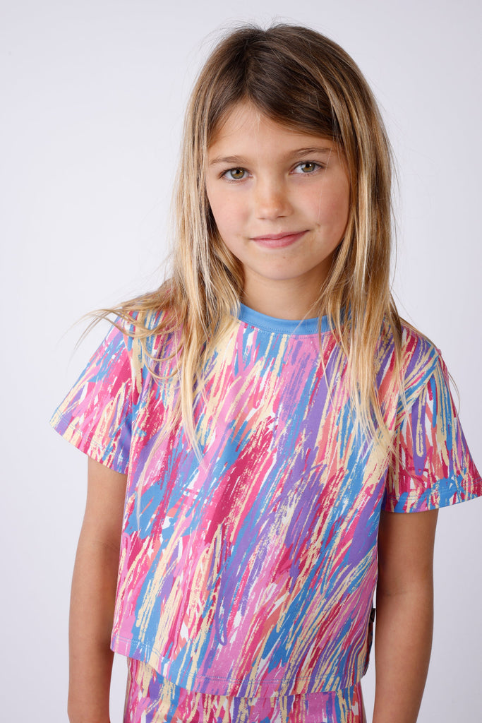 Minti Crayon Cropped Tee