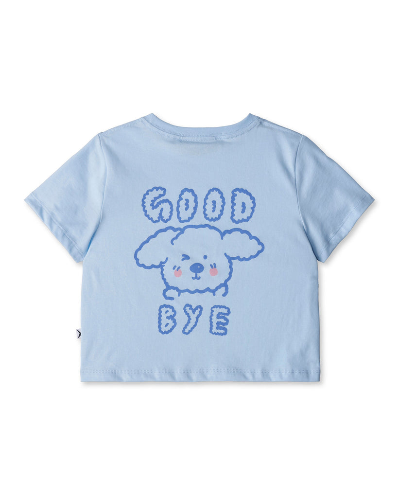 Minti Hello Bunny Bye Puppy Cropped Tee