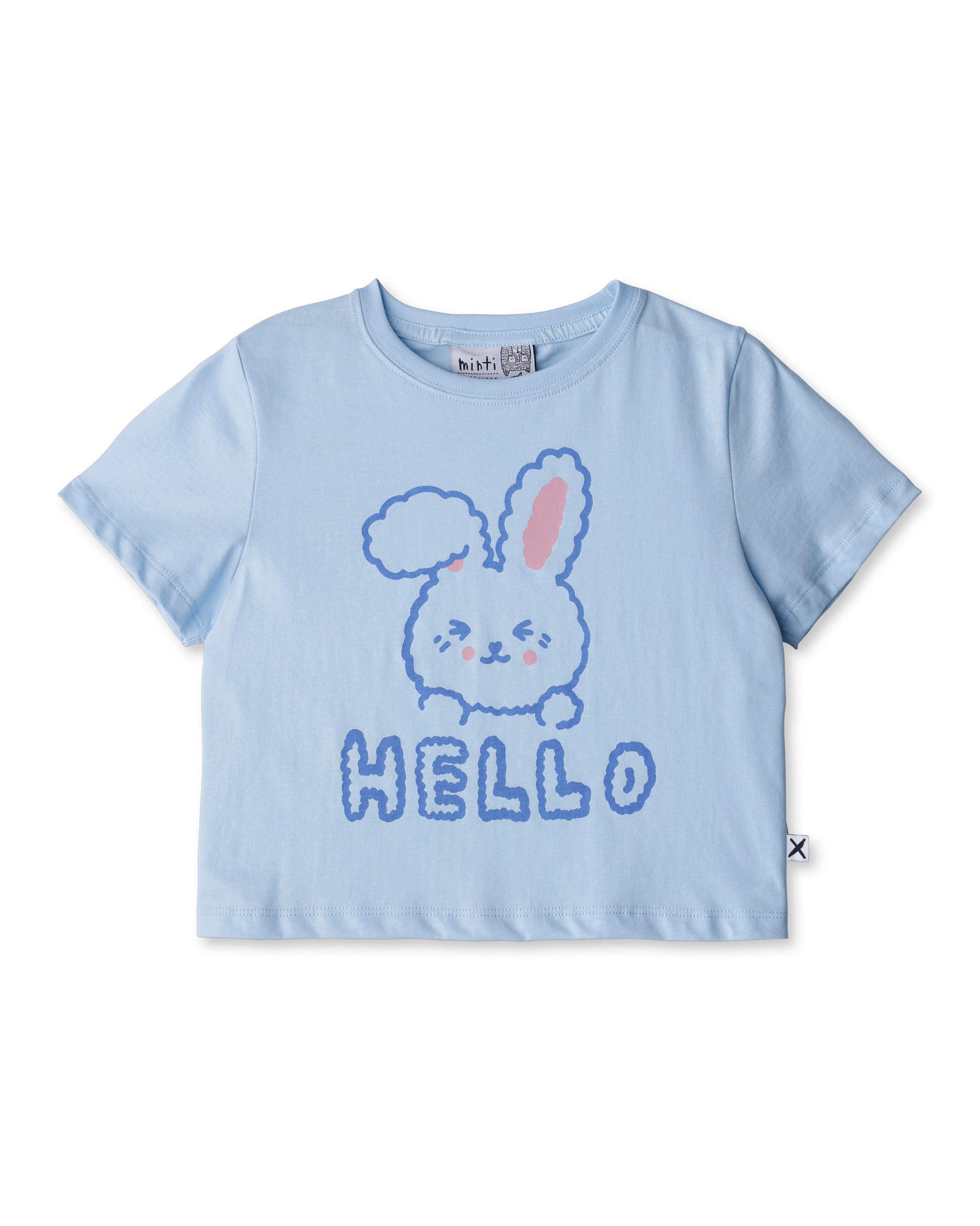 Minti Hello Bunny Bye Puppy Cropped Tee