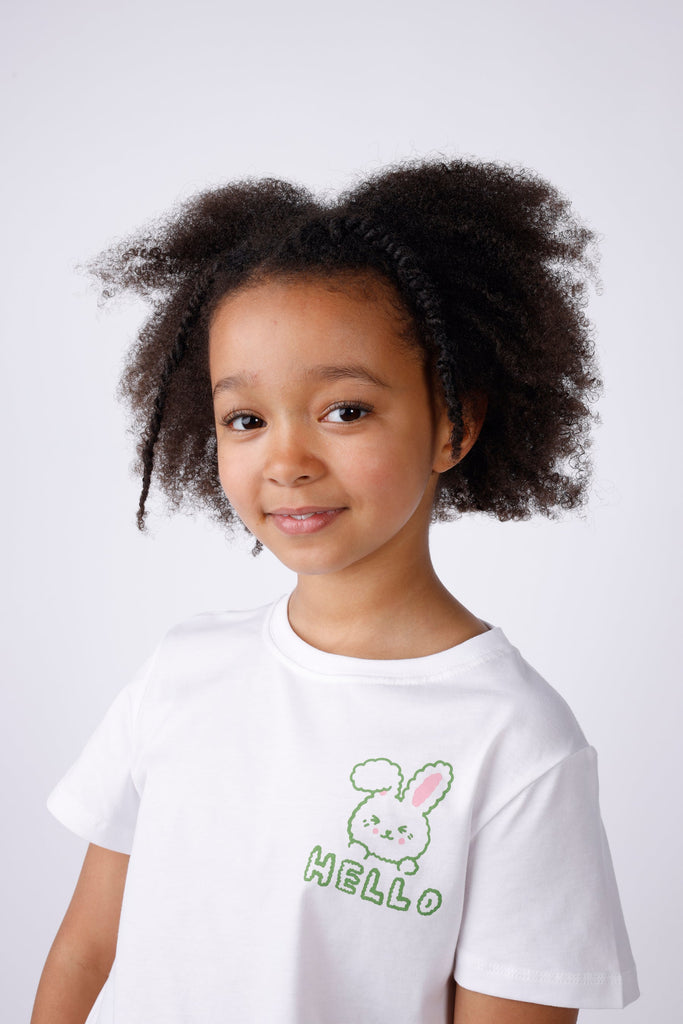 Minti Hello Bunny Cropped Tee