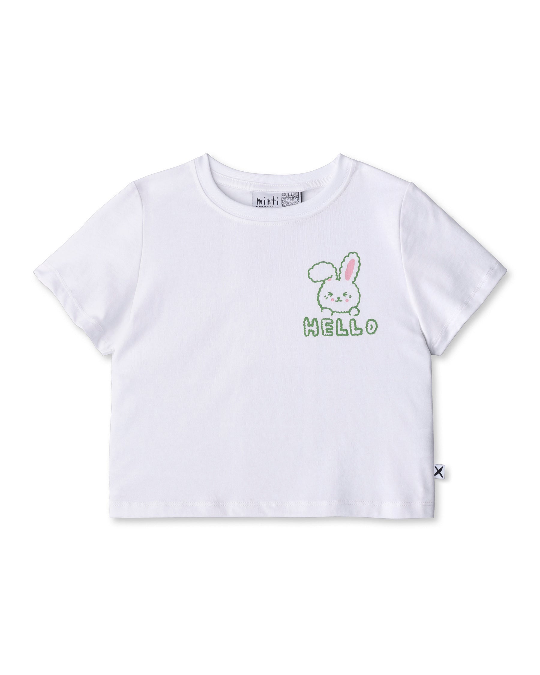 Minti Hello Bunny Cropped Tee