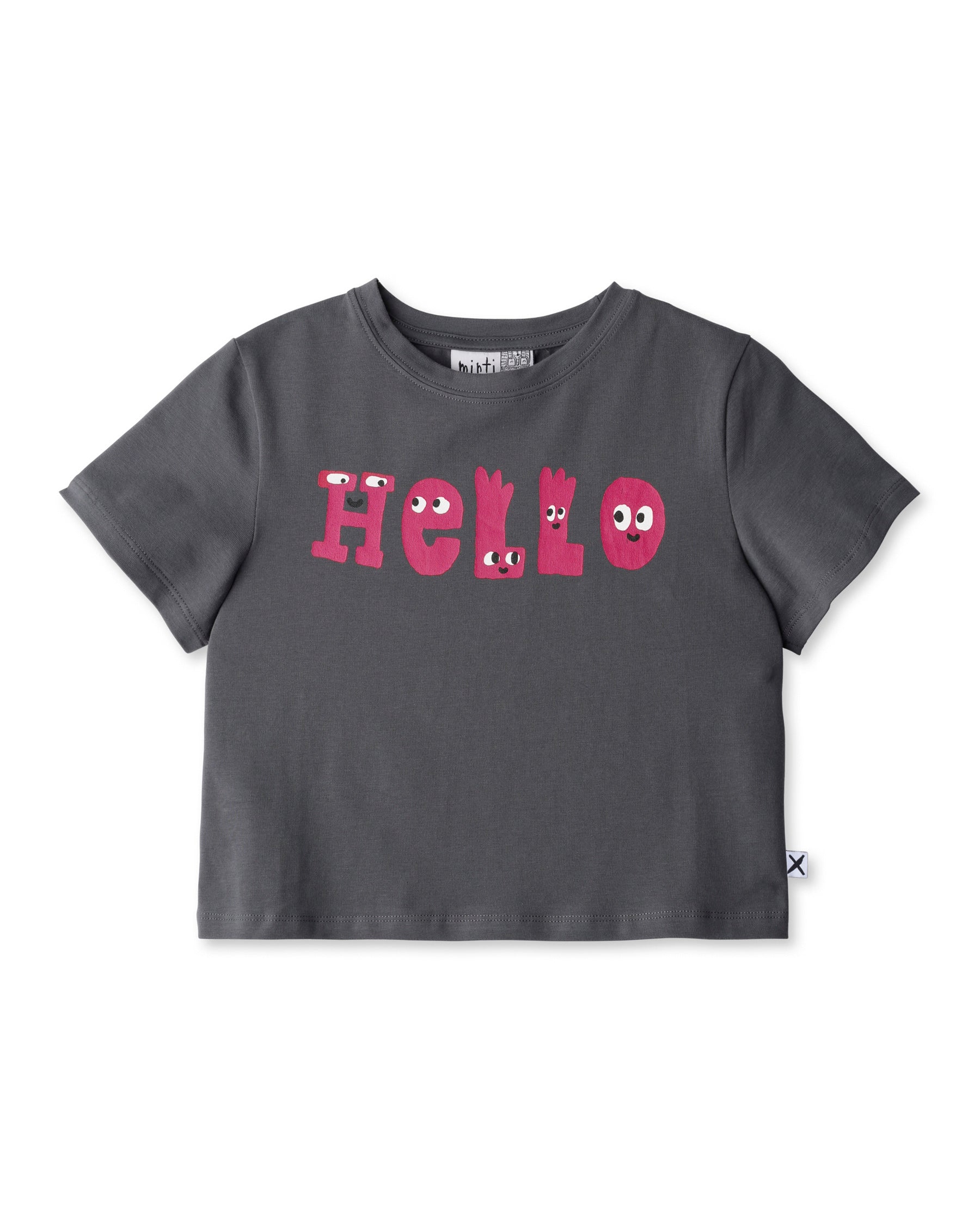Minti Hello Monsters Cropped Tee