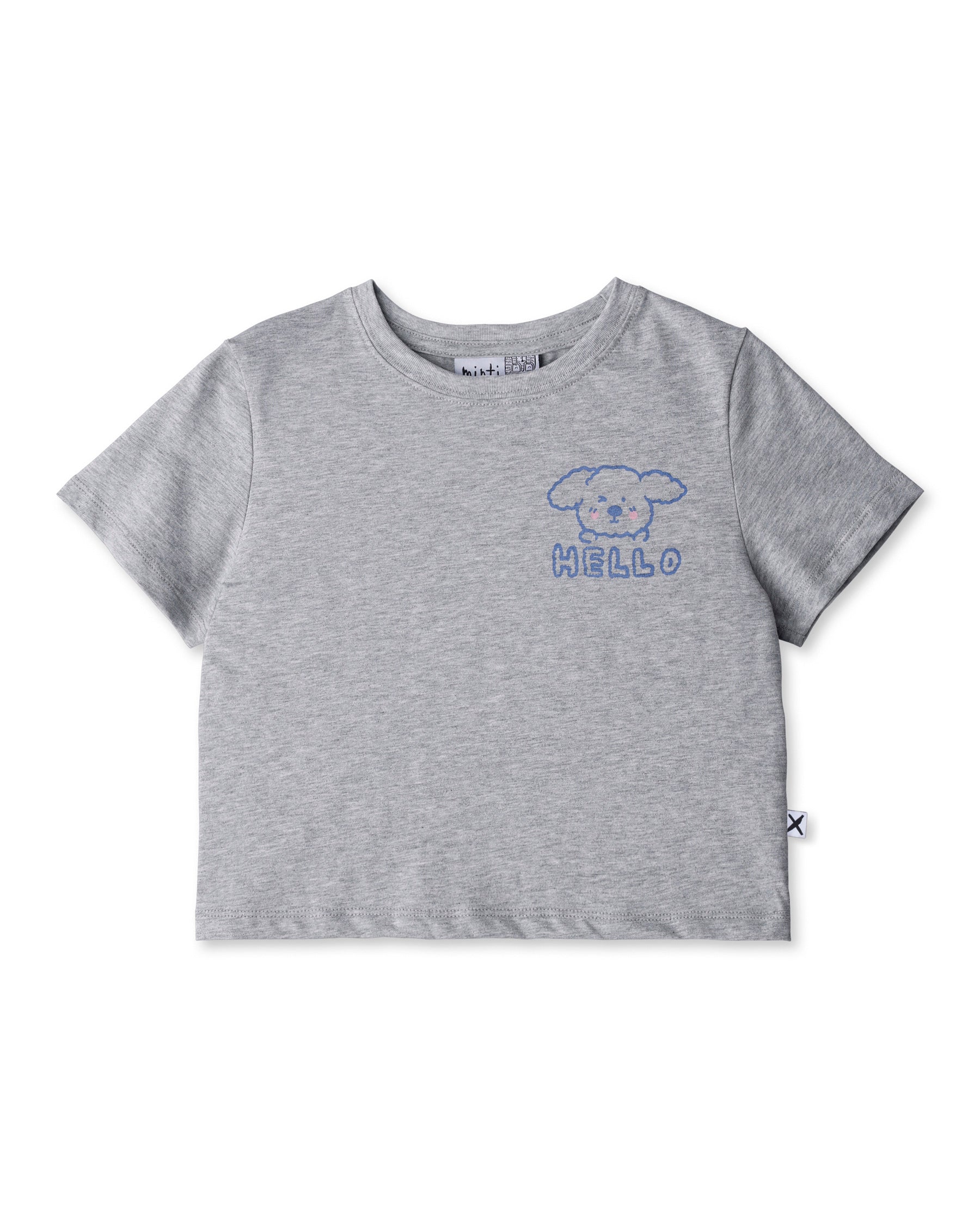Minti Hello Puppy Cropped Tee