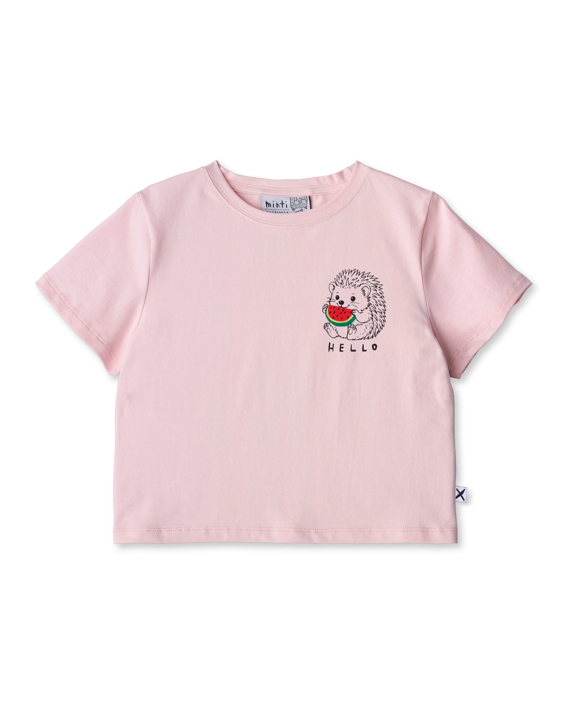 Minti Hello Hedgehog Cropped Tee