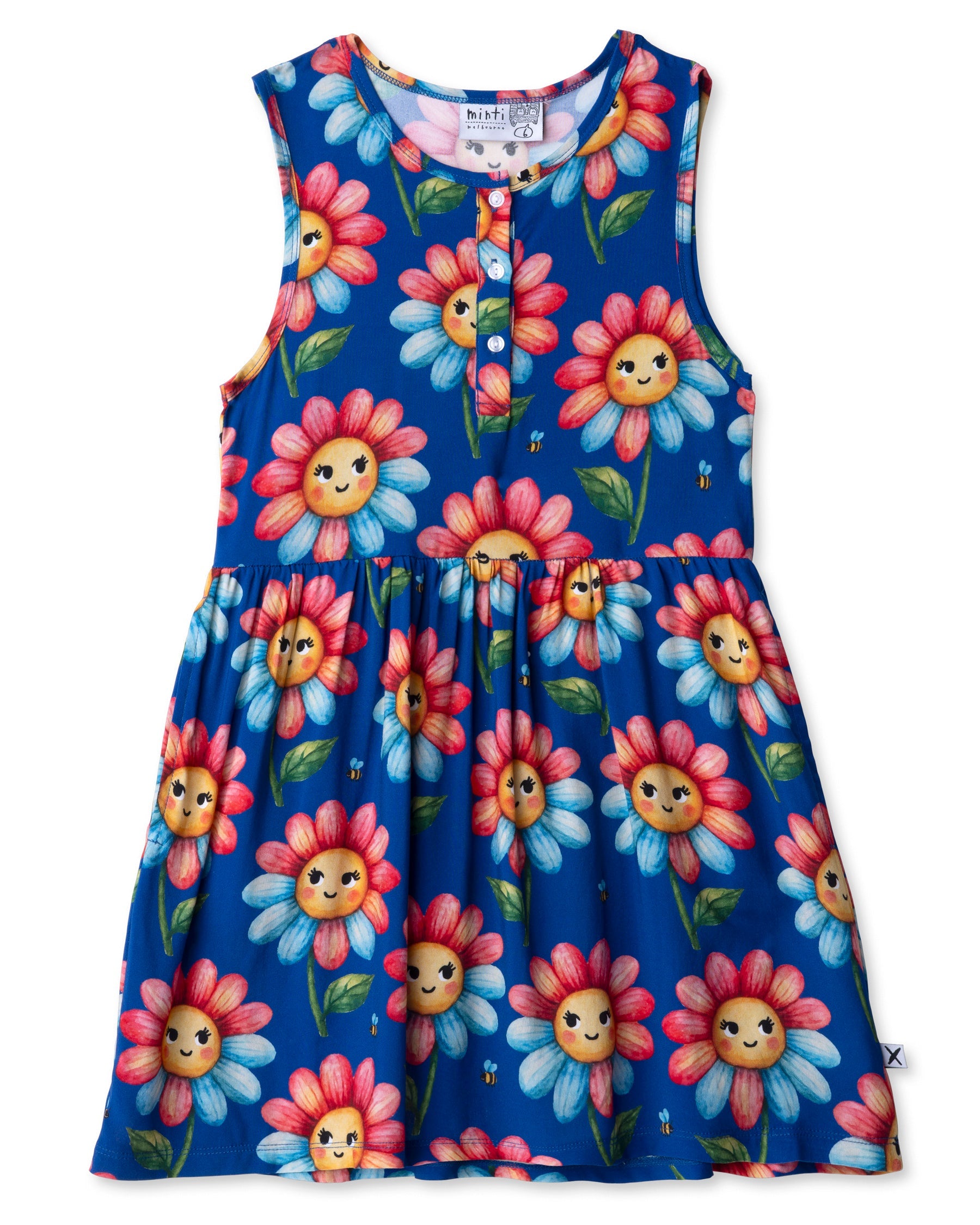 Minti Flower And Bee Woven Dress