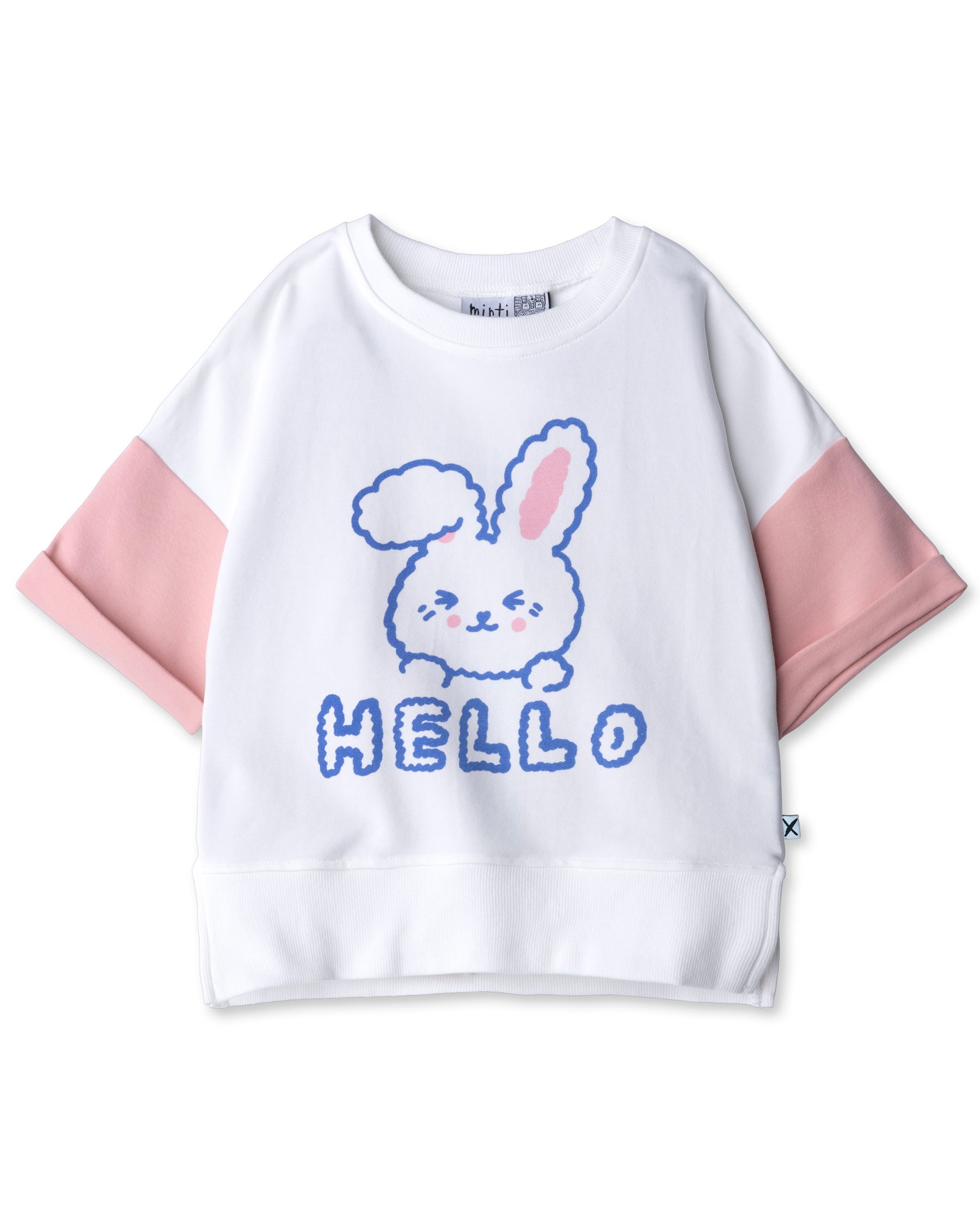 Minti Hello Bunny Bye Puppy Short Sleeve Crew