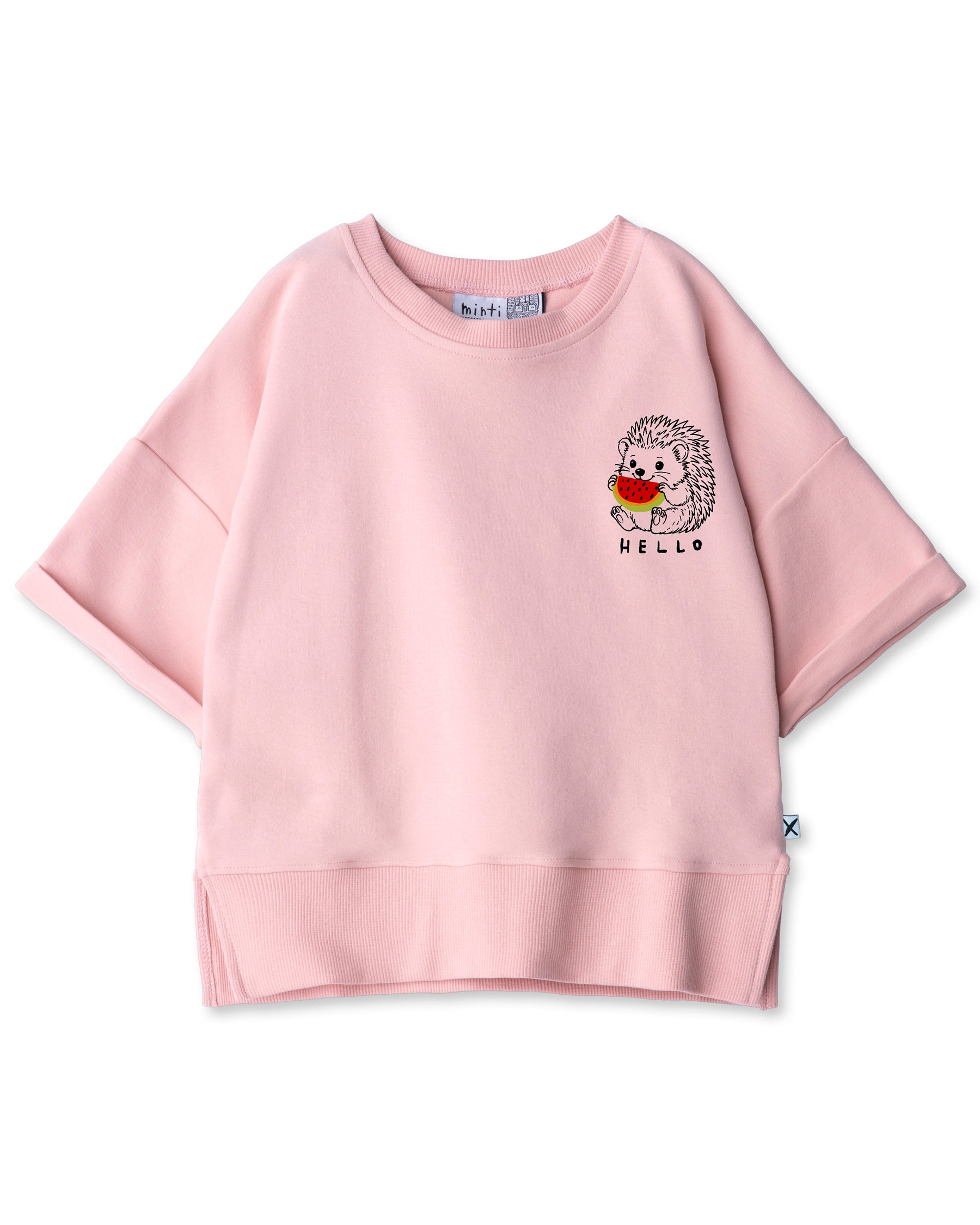 Minti Hello Hedgehog Short Sleeve Crew