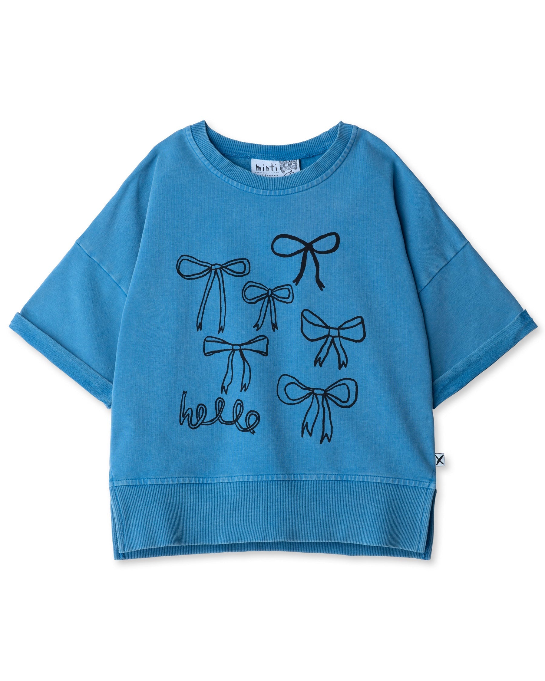 Minti Lots Of Bows Short Sleeve Crew