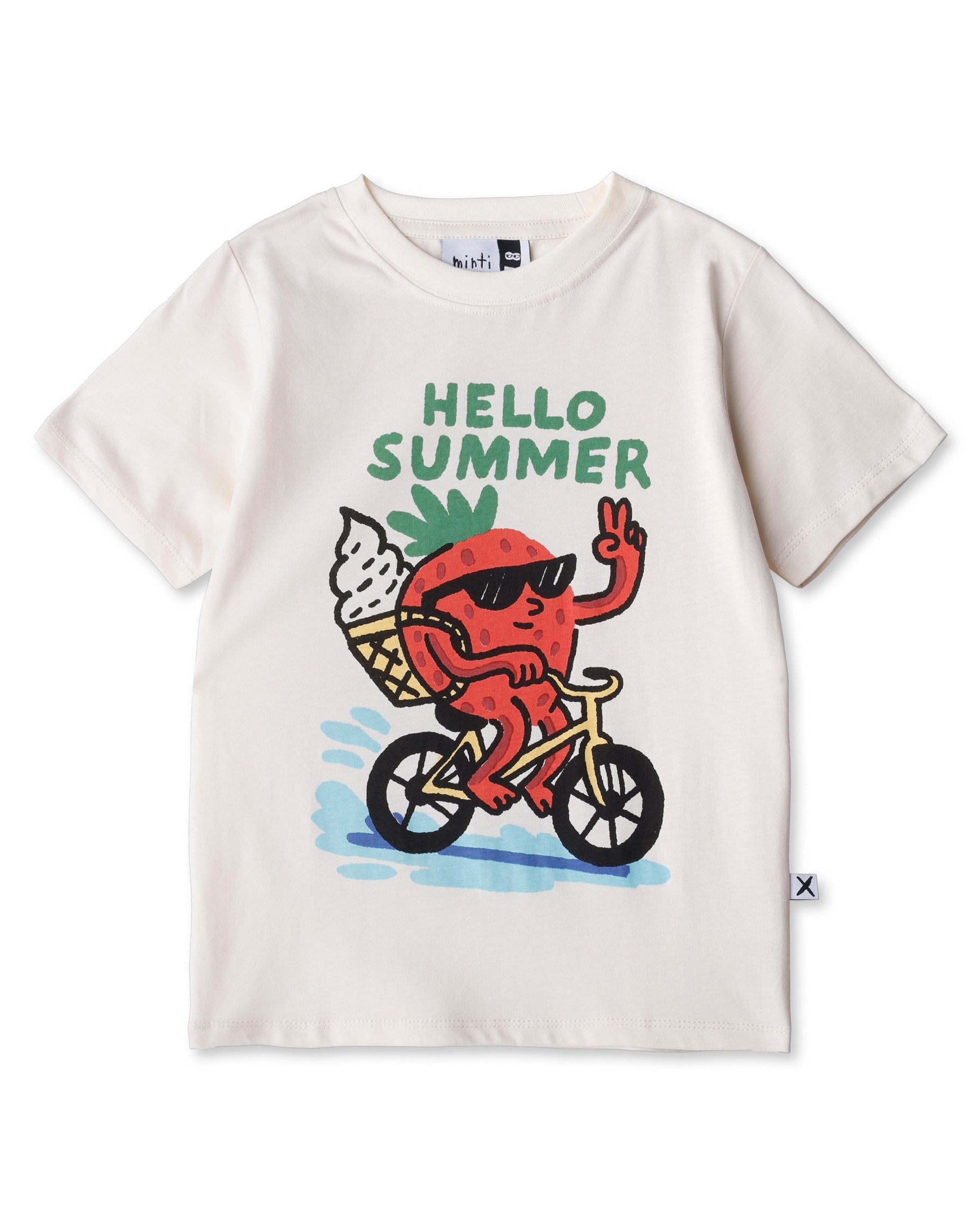 Minti Biking Strawberry Tee