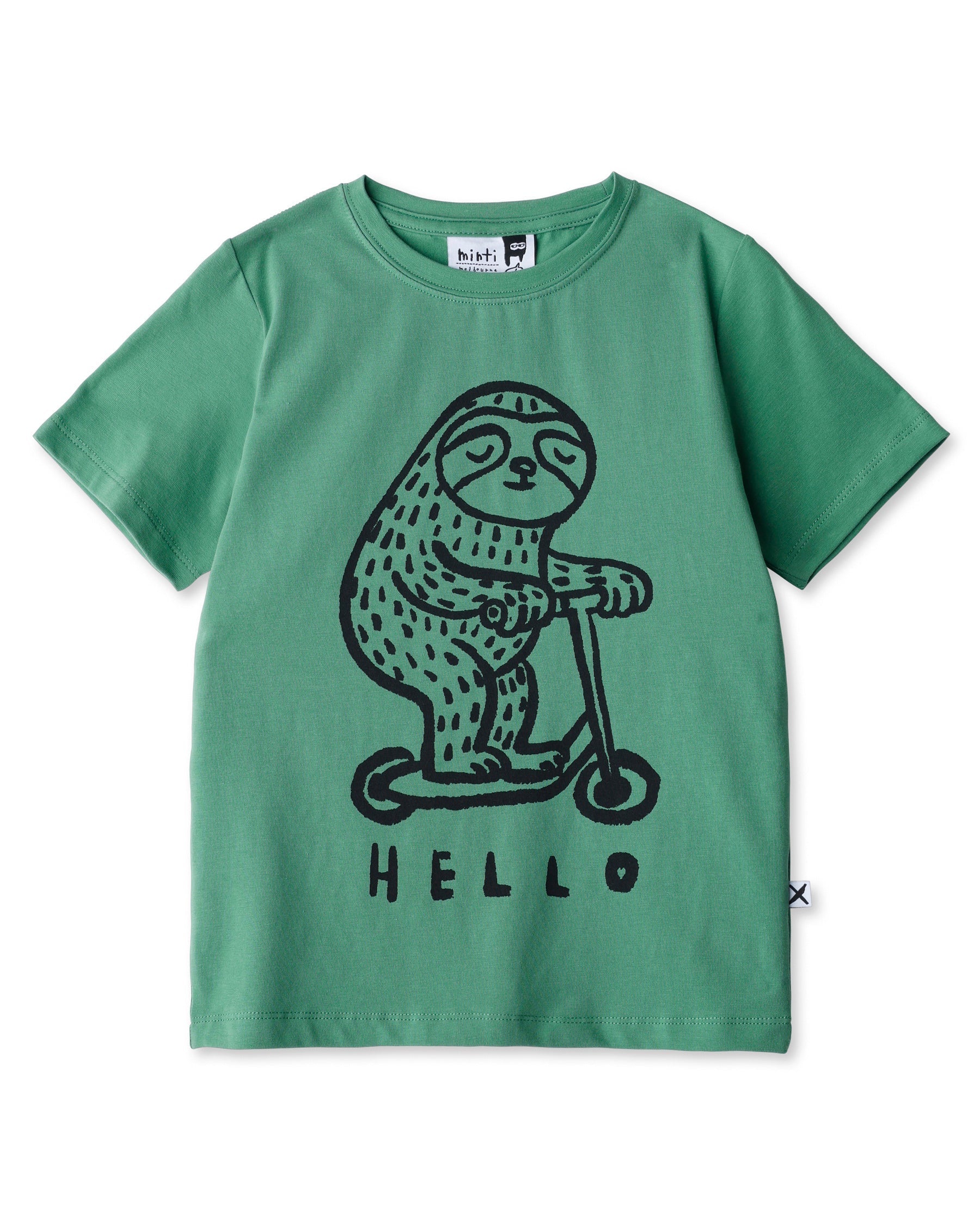 Minti Hello Sloth Goodbye Croc Tee