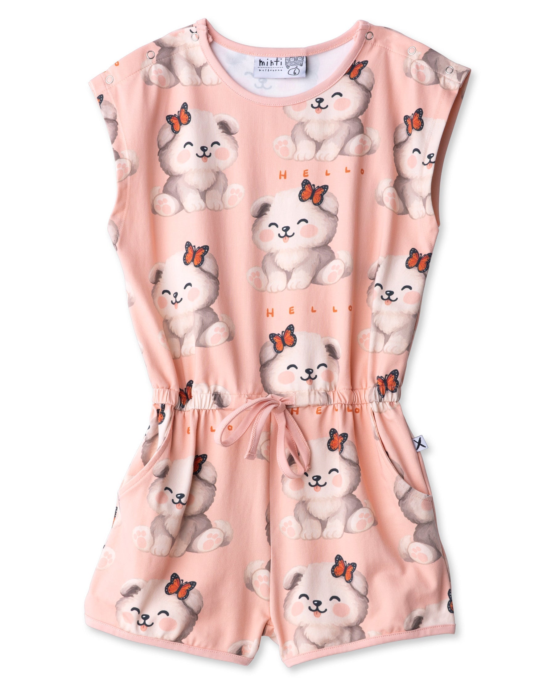 Minti Happy Puppy Playsuit