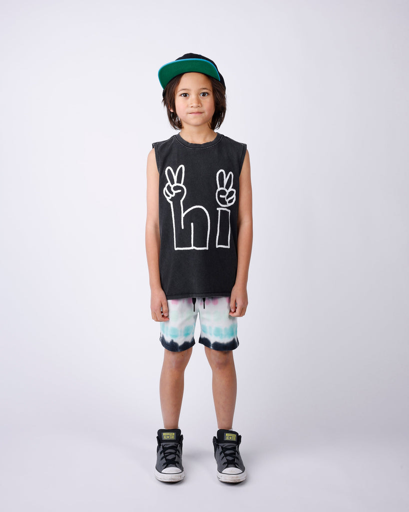 Minti Peace And Hi Sleeveless Tee