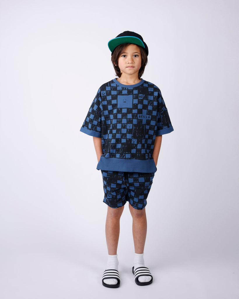 Minti Sketchy Grid Short