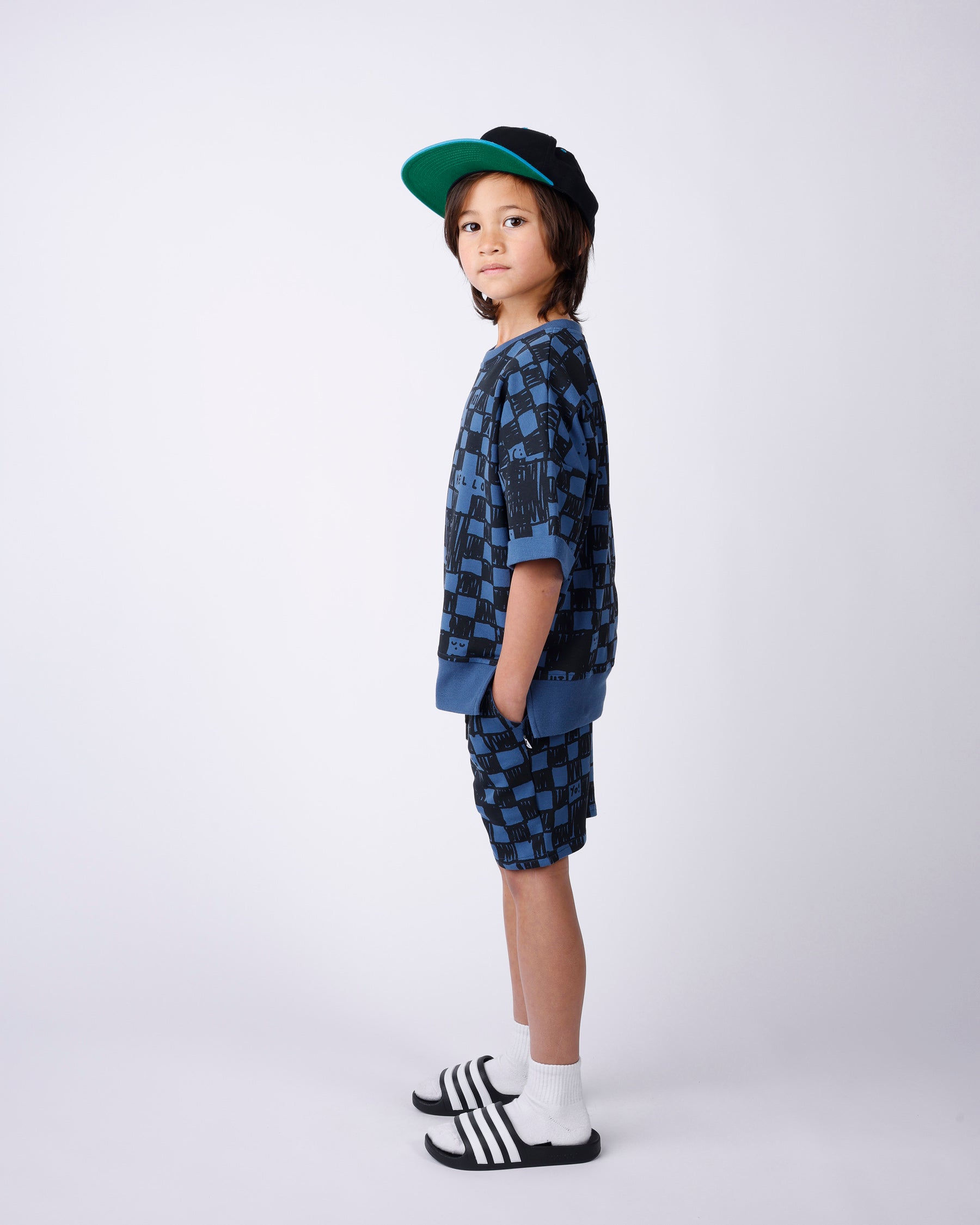 Minti Sketchy Grid Short