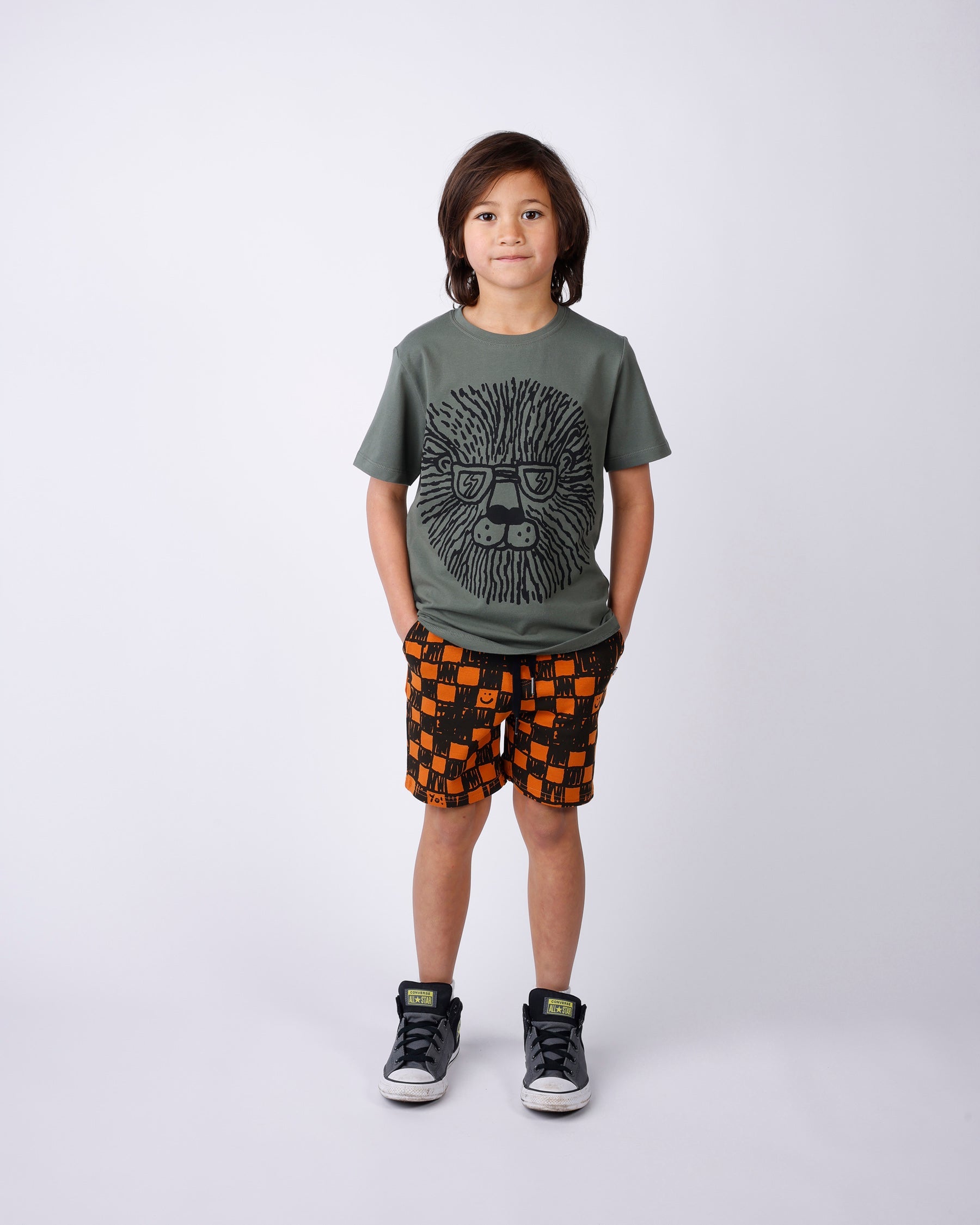 Minti Sketchy Grid Short