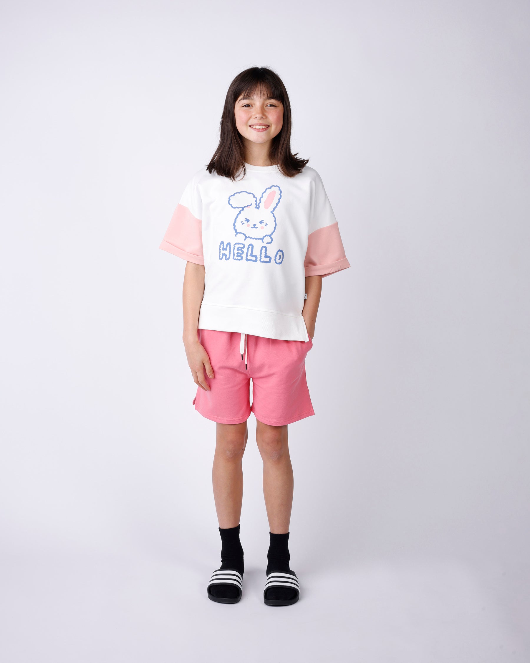 Minti Hello Bunny Bye Puppy Short Sleeve Crew