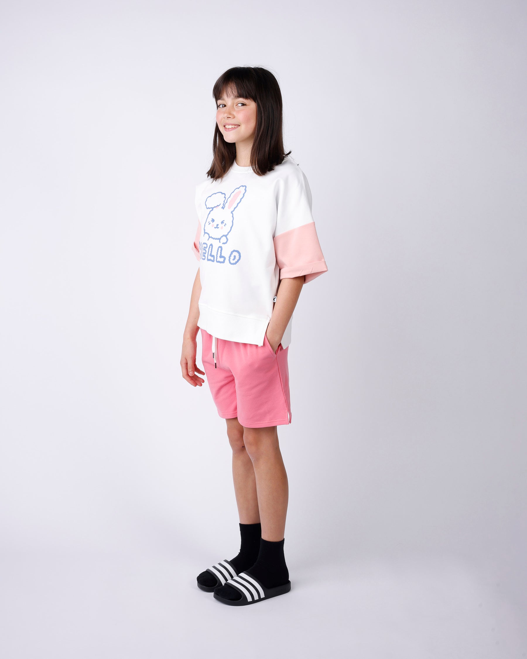 Minti Hello Bunny Bye Puppy Short Sleeve Crew