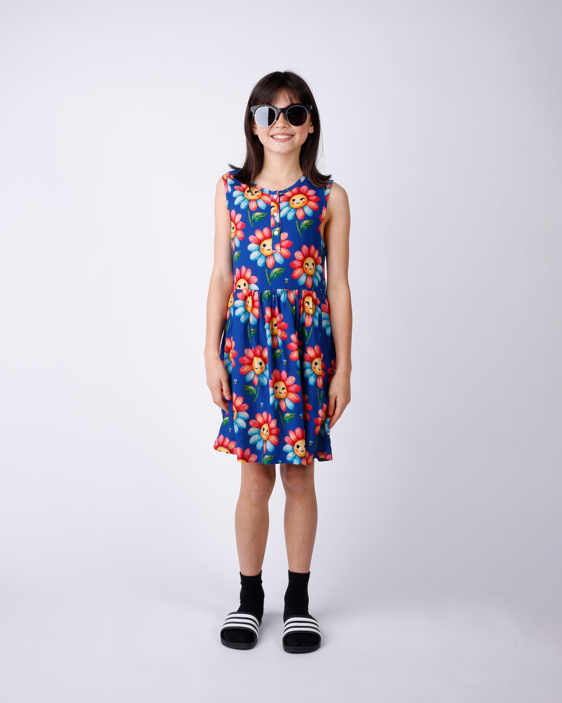 Minti Flower And Bee Woven Dress