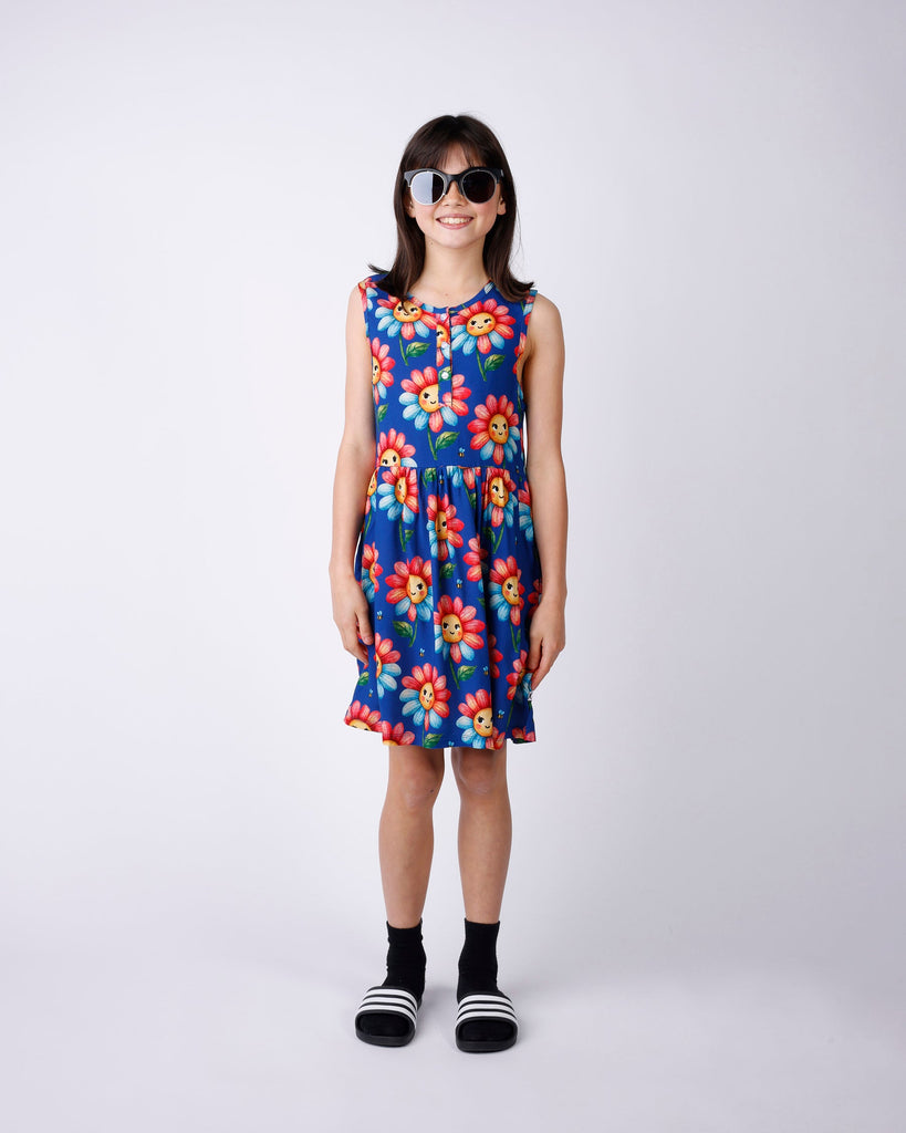 Minti Flower And Bee Woven Dress