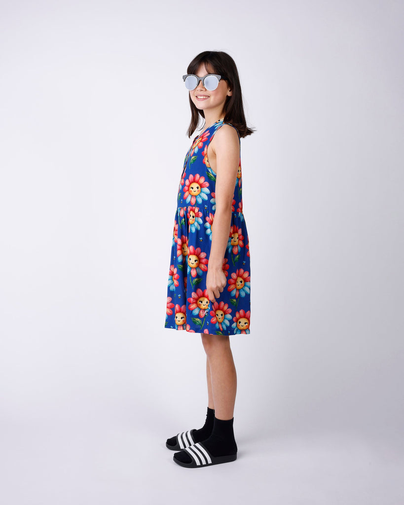 Minti Flower And Bee Woven Dress