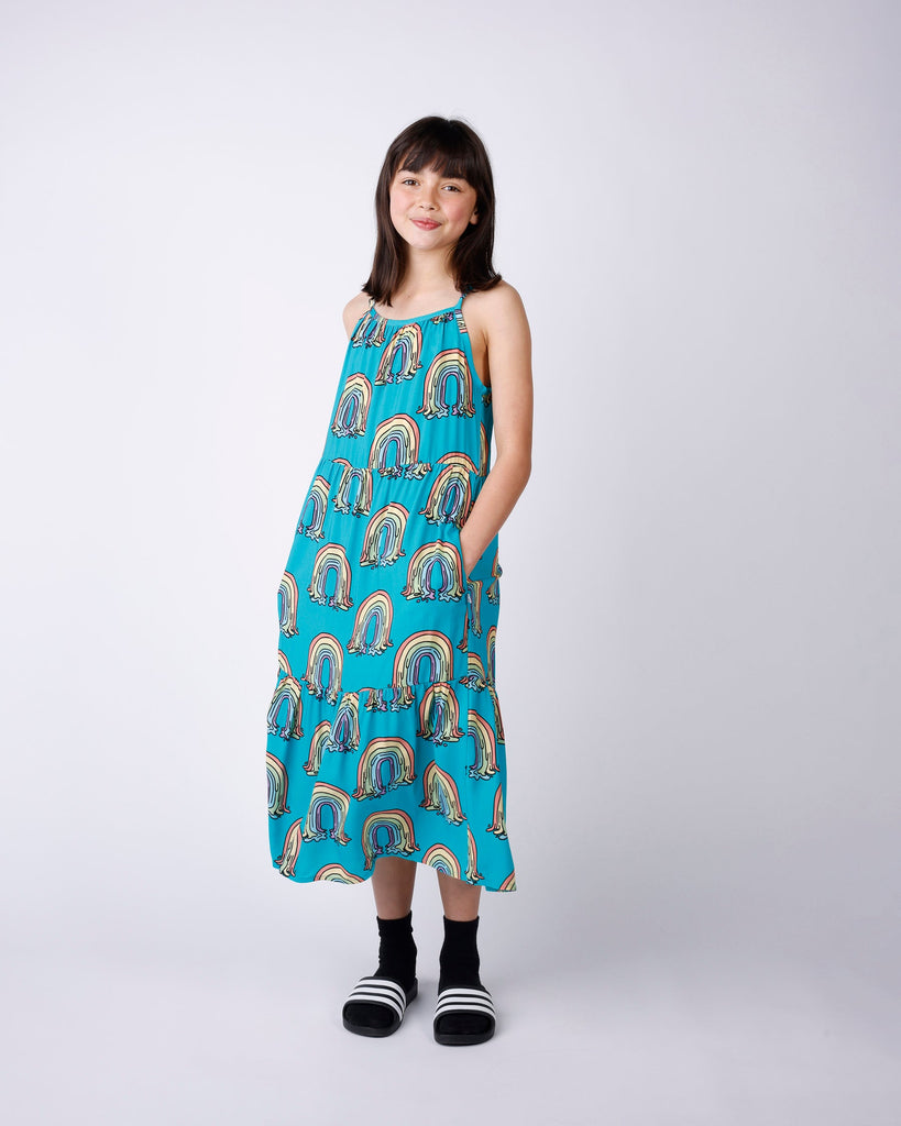 Minti Painted Rainbow Woven Dress