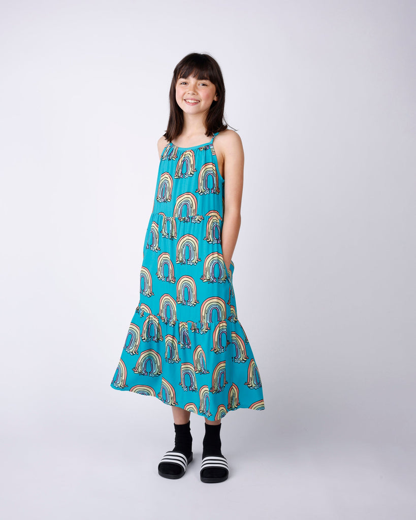 Minti Painted Rainbow Woven Dress