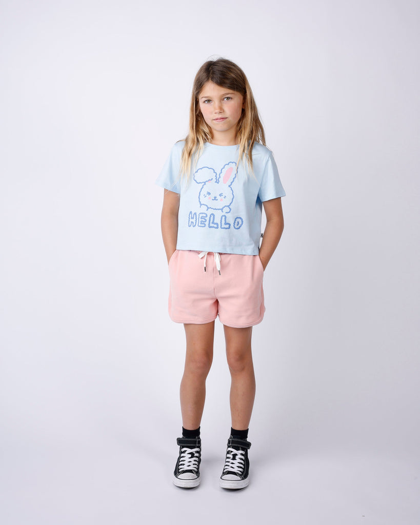 Minti Hello Bunny Bye Puppy Cropped Tee