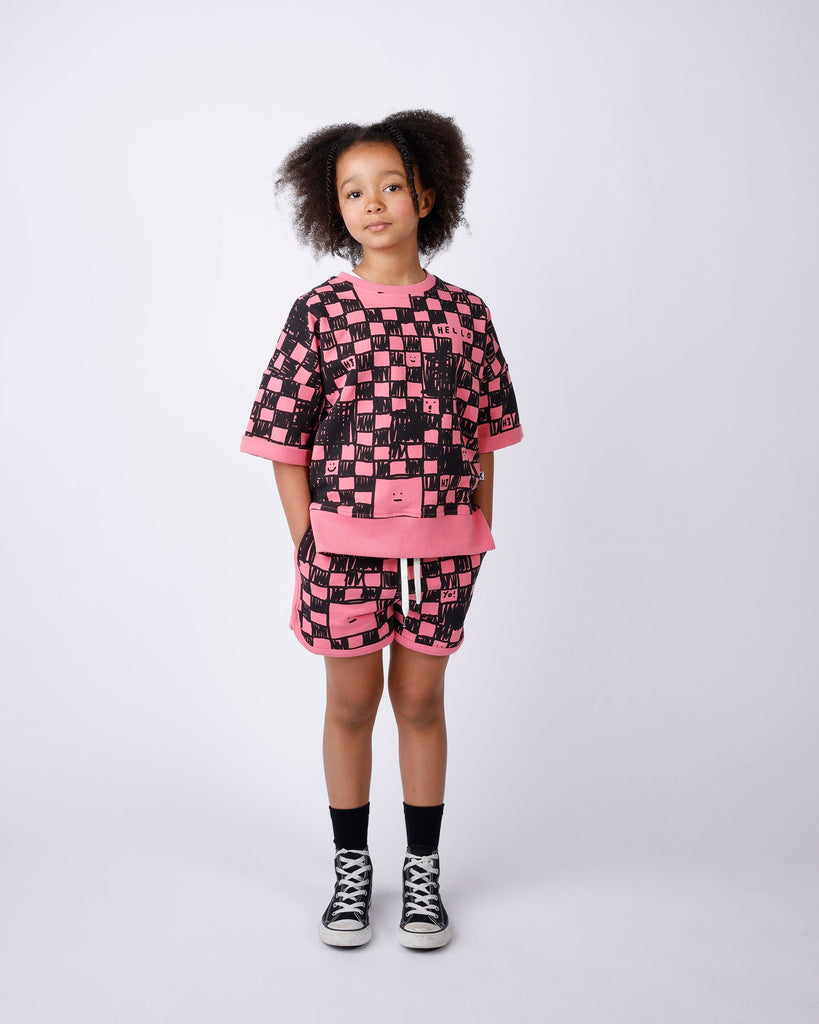 Minti Sketchy Grid Short