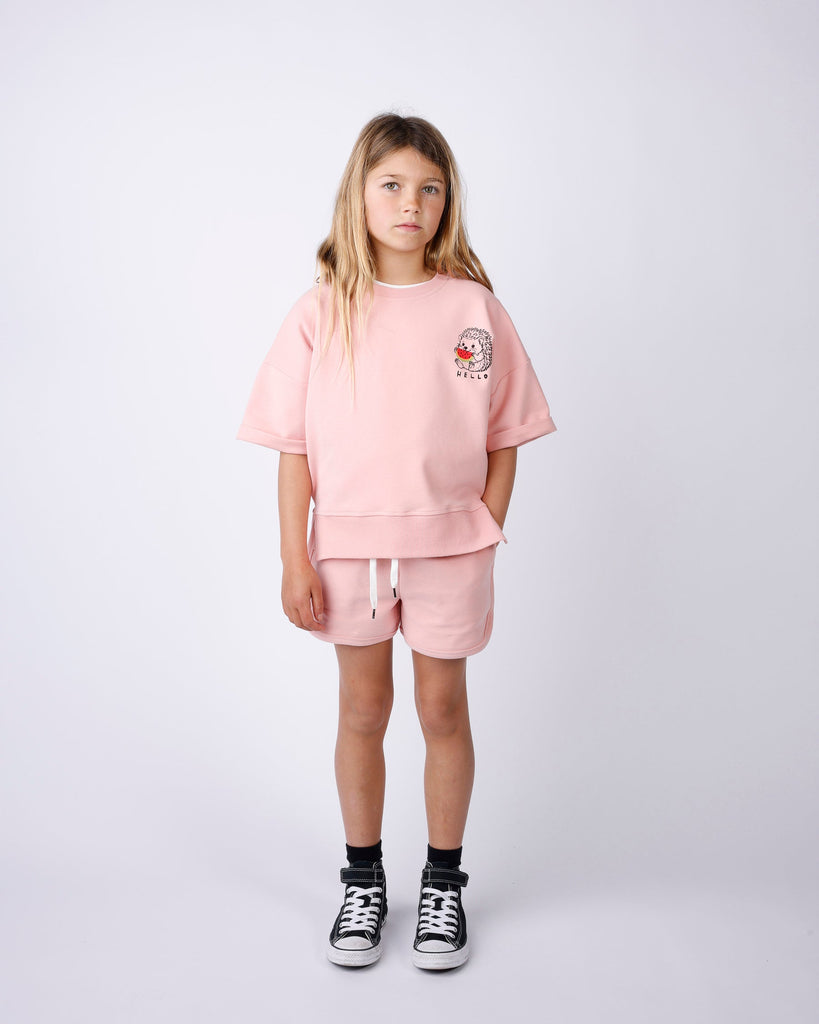 Minti Hello Hedgehog Short Sleeve Crew