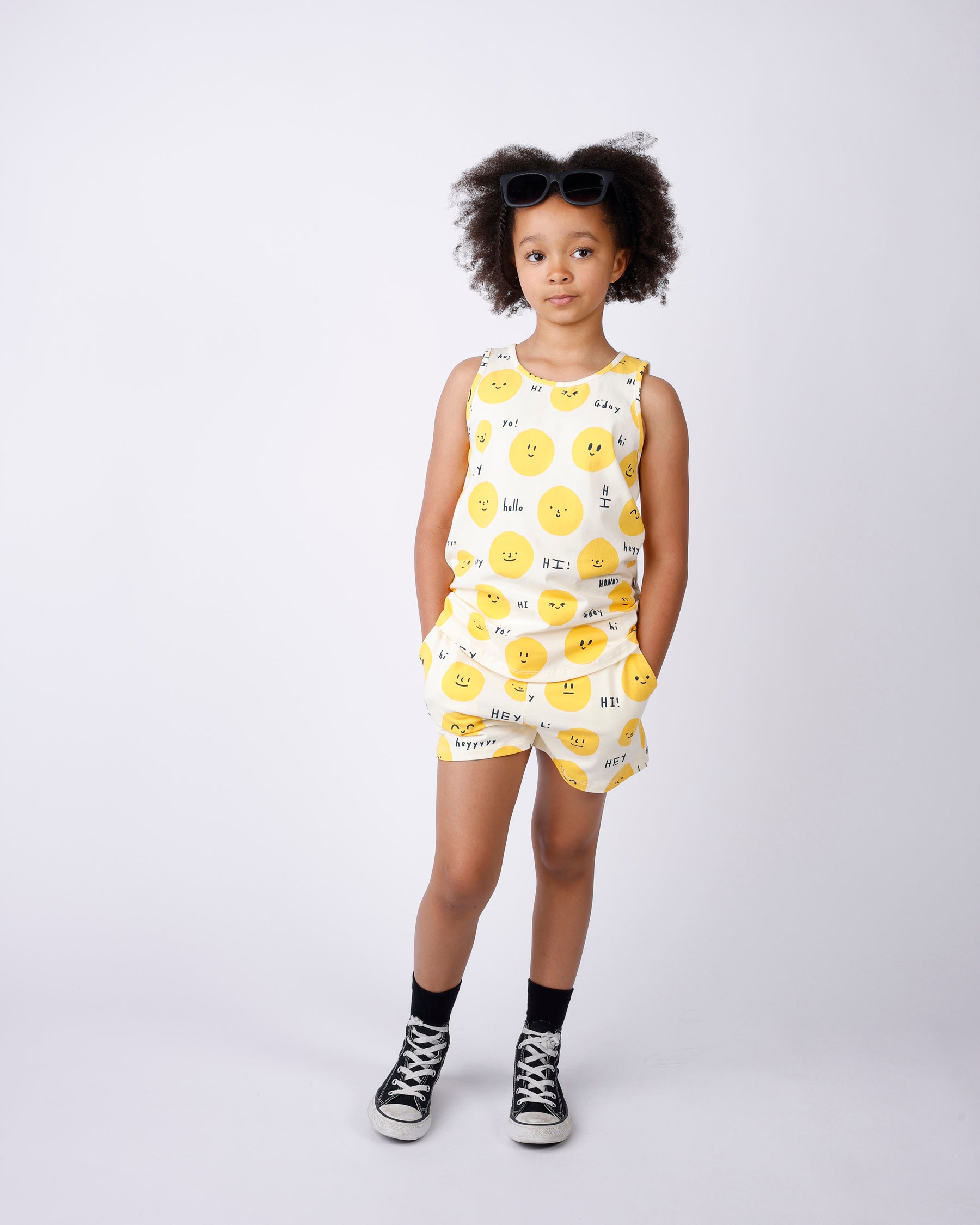 Minti Hello Faces Singlet