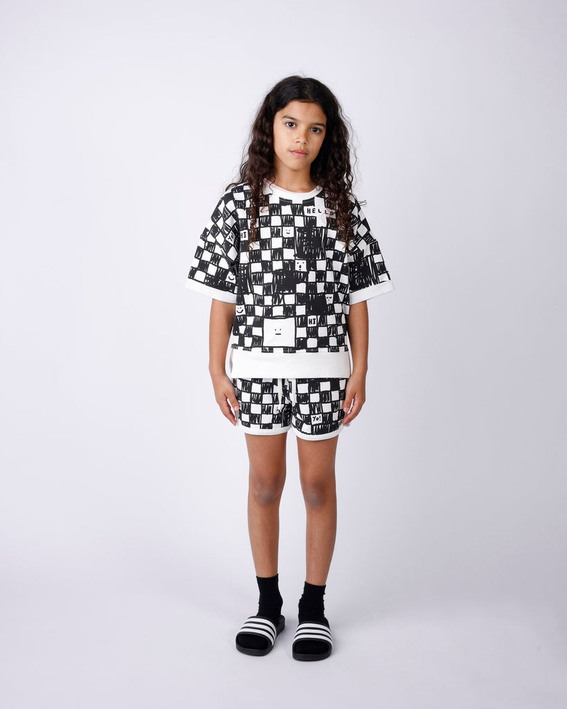 Minti Sketchy Grid Short