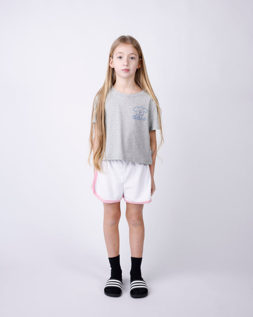 Minti Hello Puppy Cropped Tee