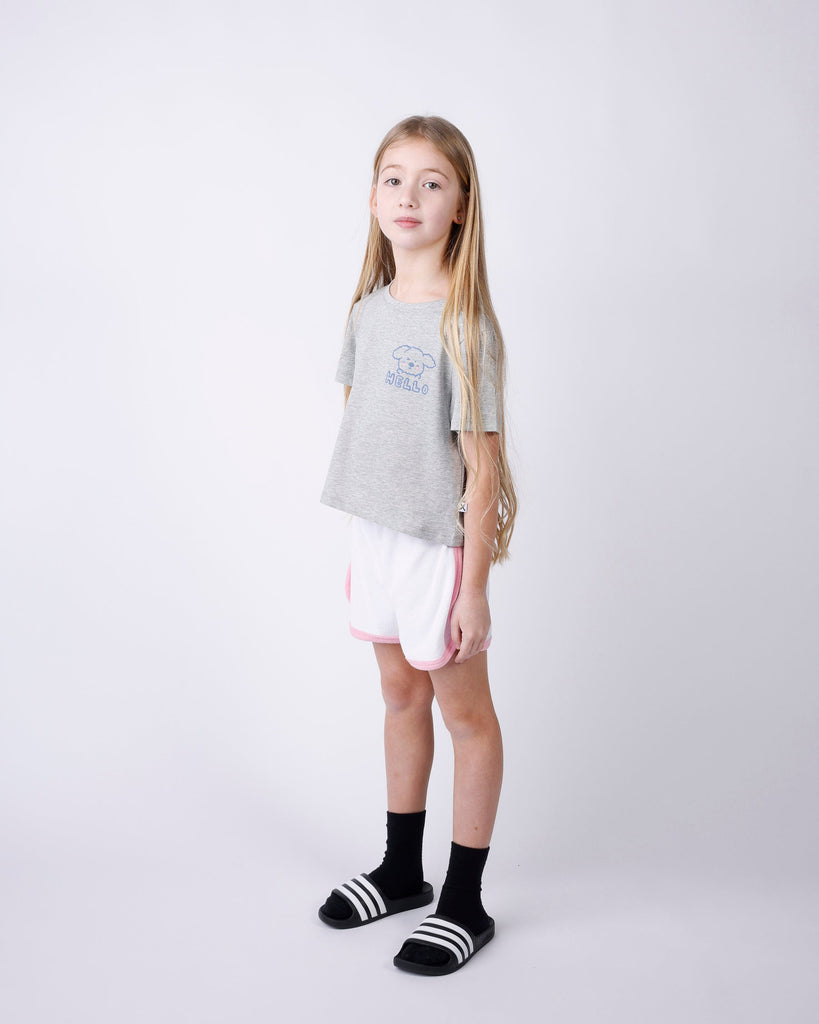 Minti Hello Puppy Cropped Tee