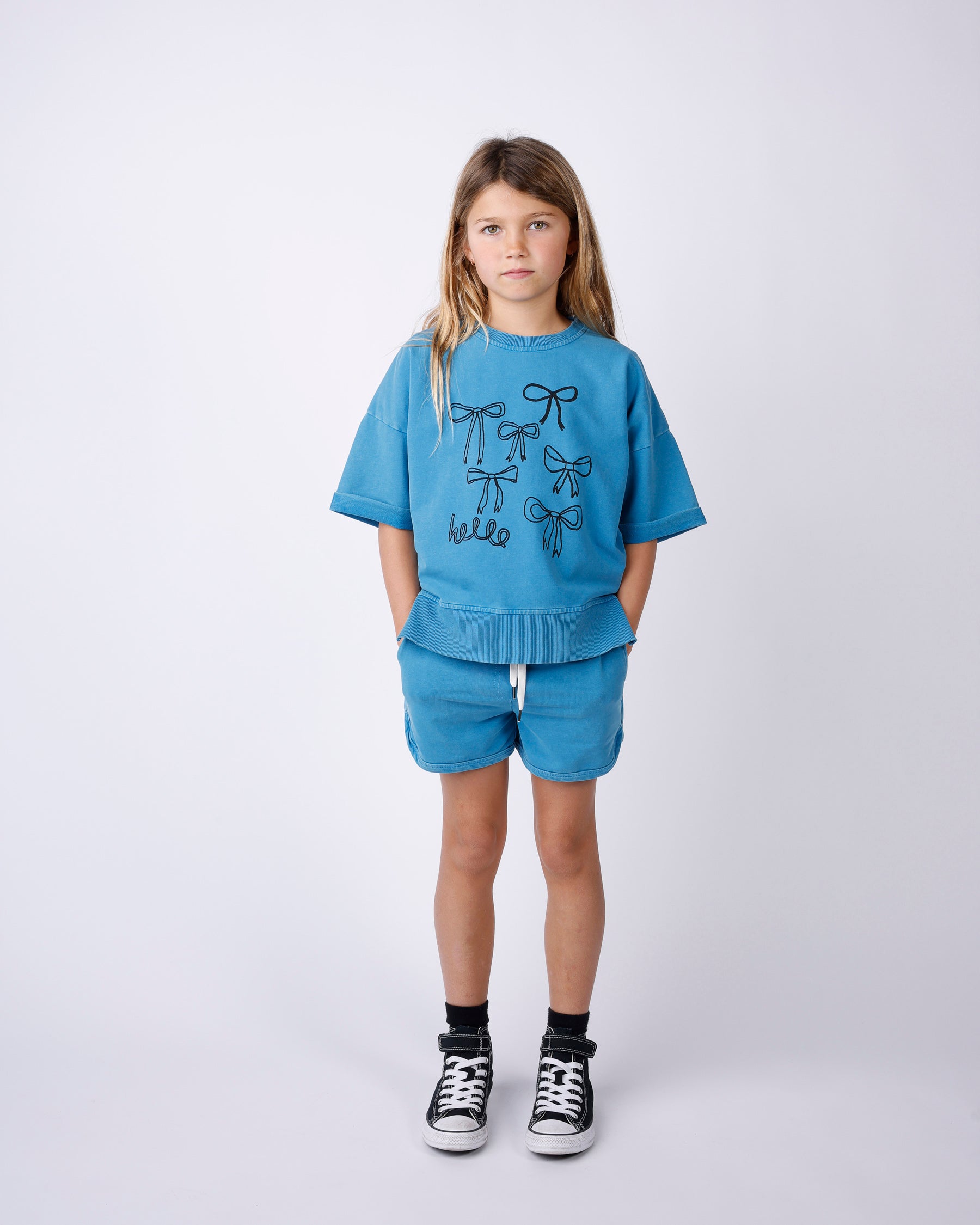 Minti Lots Of Bows Short Sleeve Crew