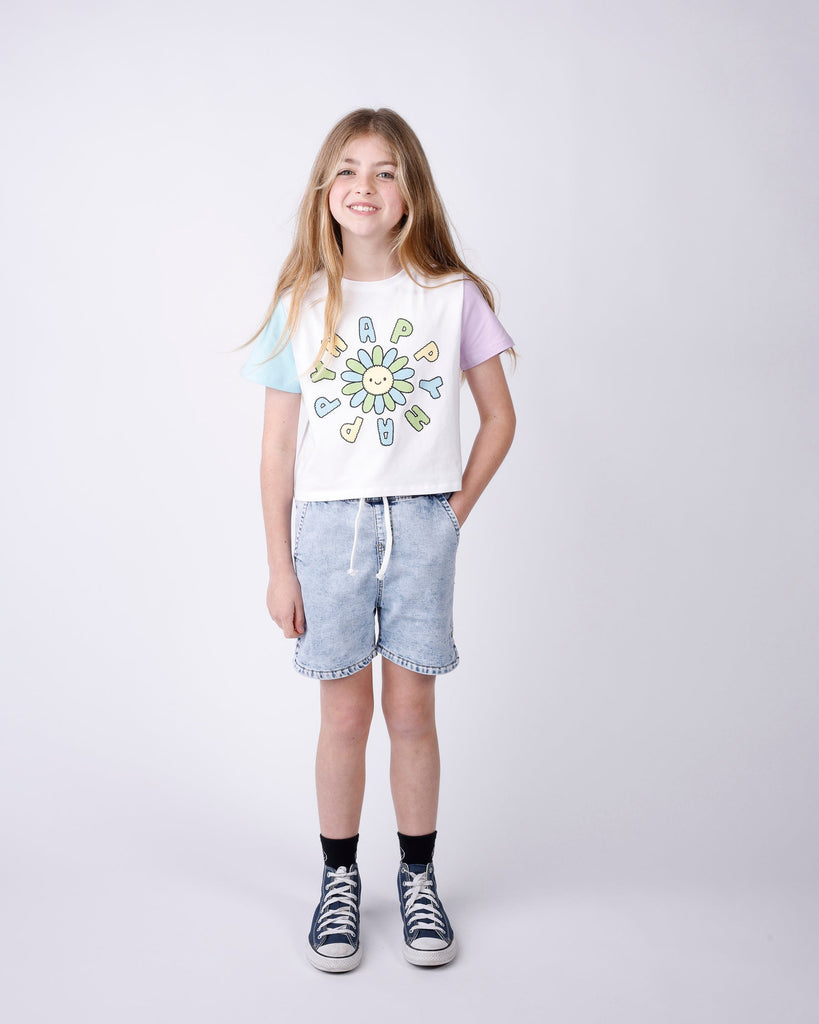 Minti Happy Happy Cropped Tee