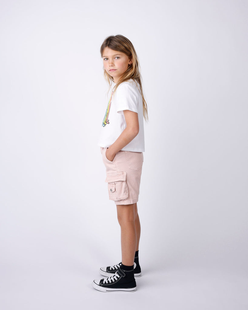 Minti Painted Rainbow Cropped Tee