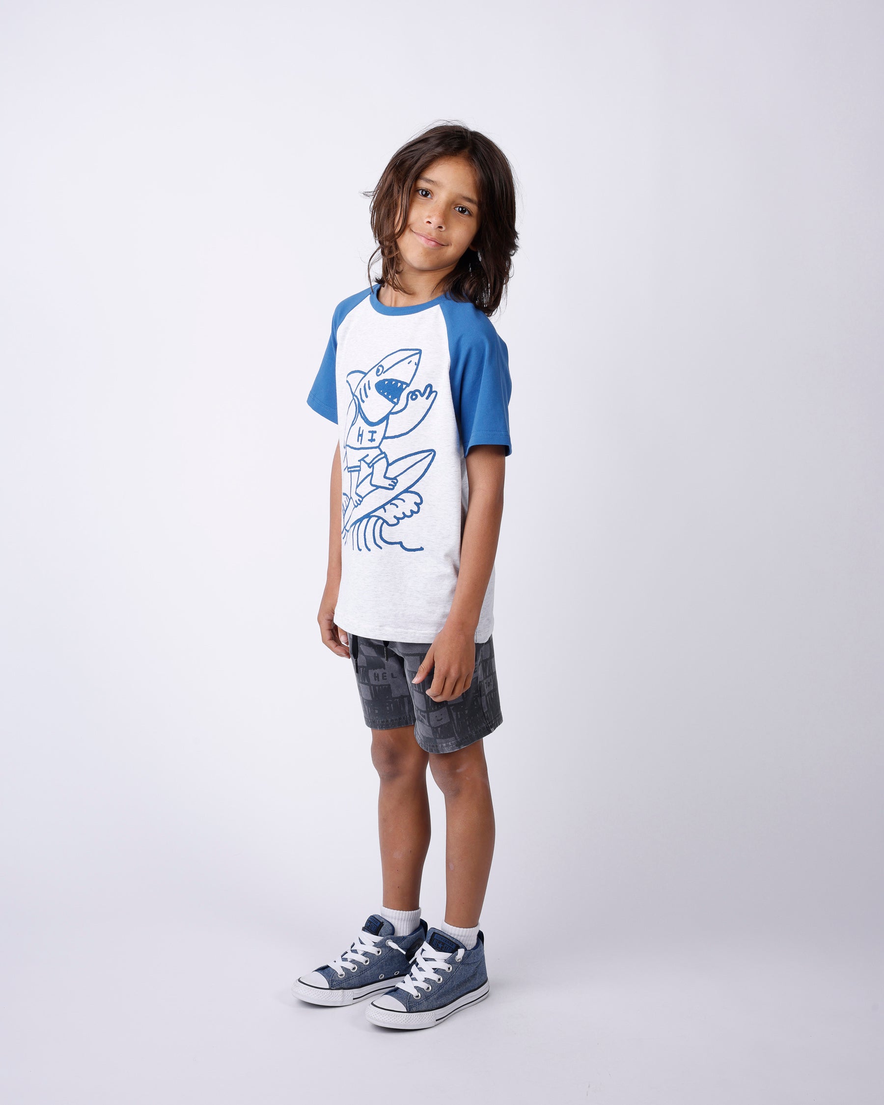 Minti Sketchy Grid Short