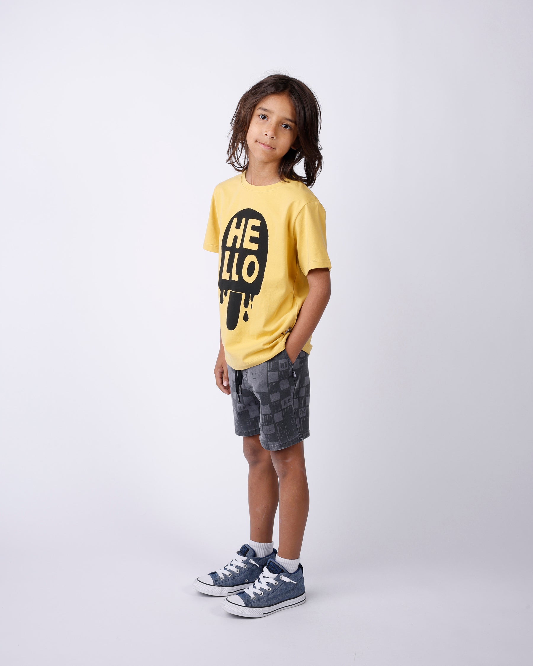 Minti Sketchy Grid Short