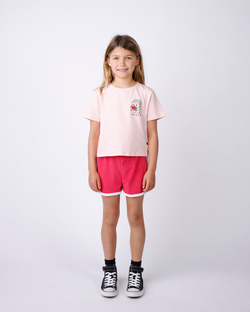 Minti Hello Hedgehog Cropped Tee