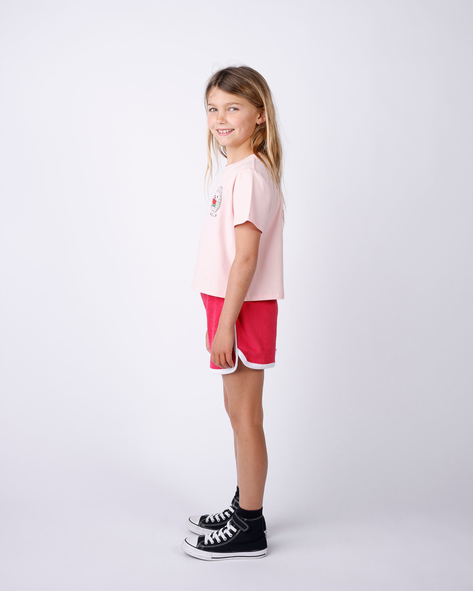 Minti Hello Hedgehog Cropped Tee