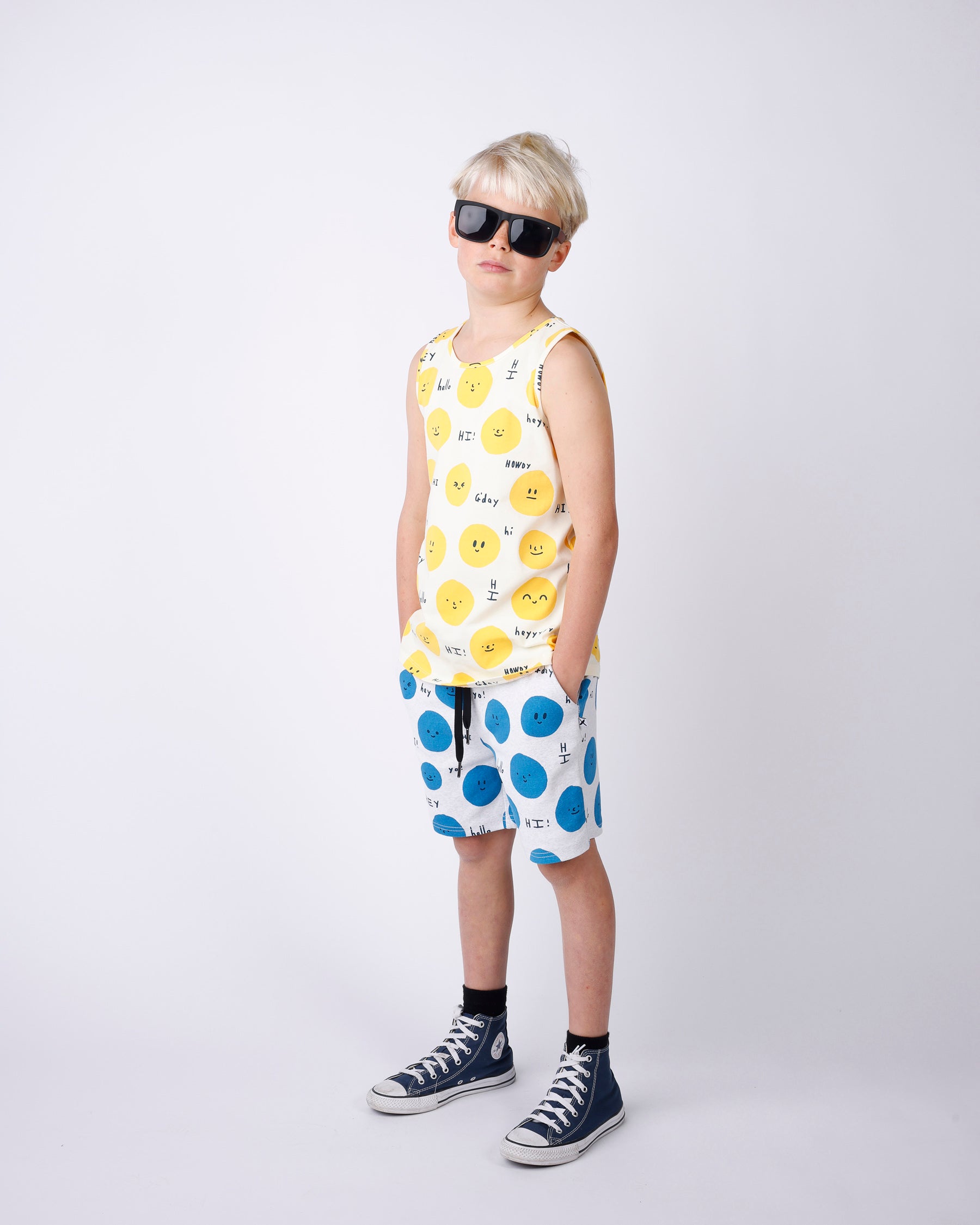 Minti Hello Faces Singlet