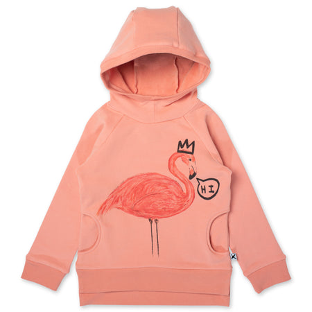 Minti Friendly Flamingo Furry Hood